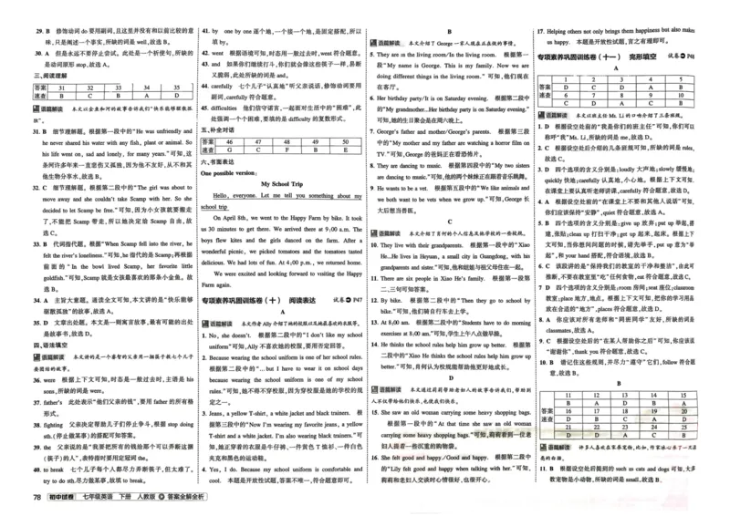 2025春53初中试卷英语人教版7年级下册_初中全科电子版试卷练习试题_初中全科《53中考试卷》2025版（多版本）_2025春53初中试卷7年级下册人教版(1)