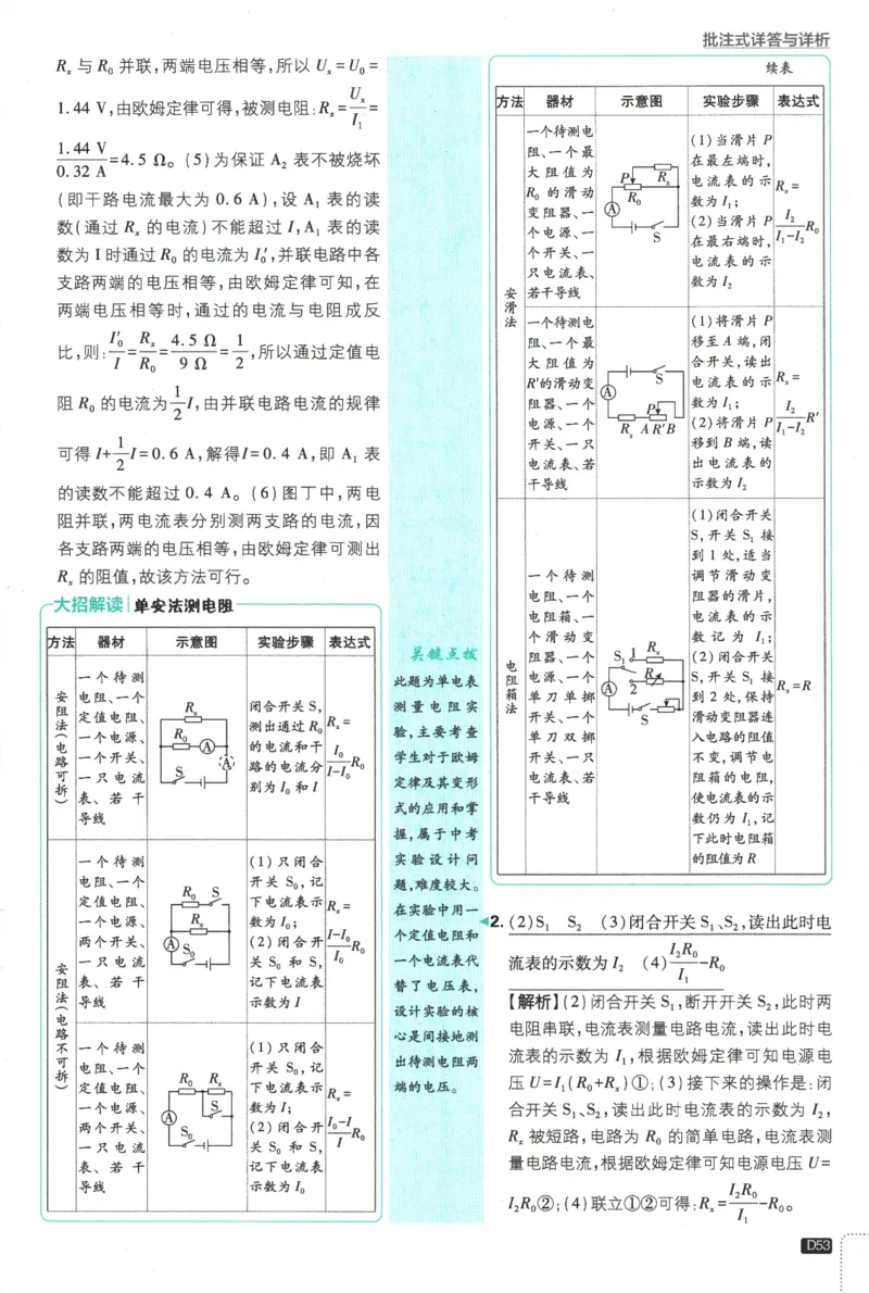 2025版《初中必刷题》物理RJ9上-批注式详答与详析_初中全科电子版试卷练习试题_25初中必刷题_2025版《初中必刷题》物理RJ9上