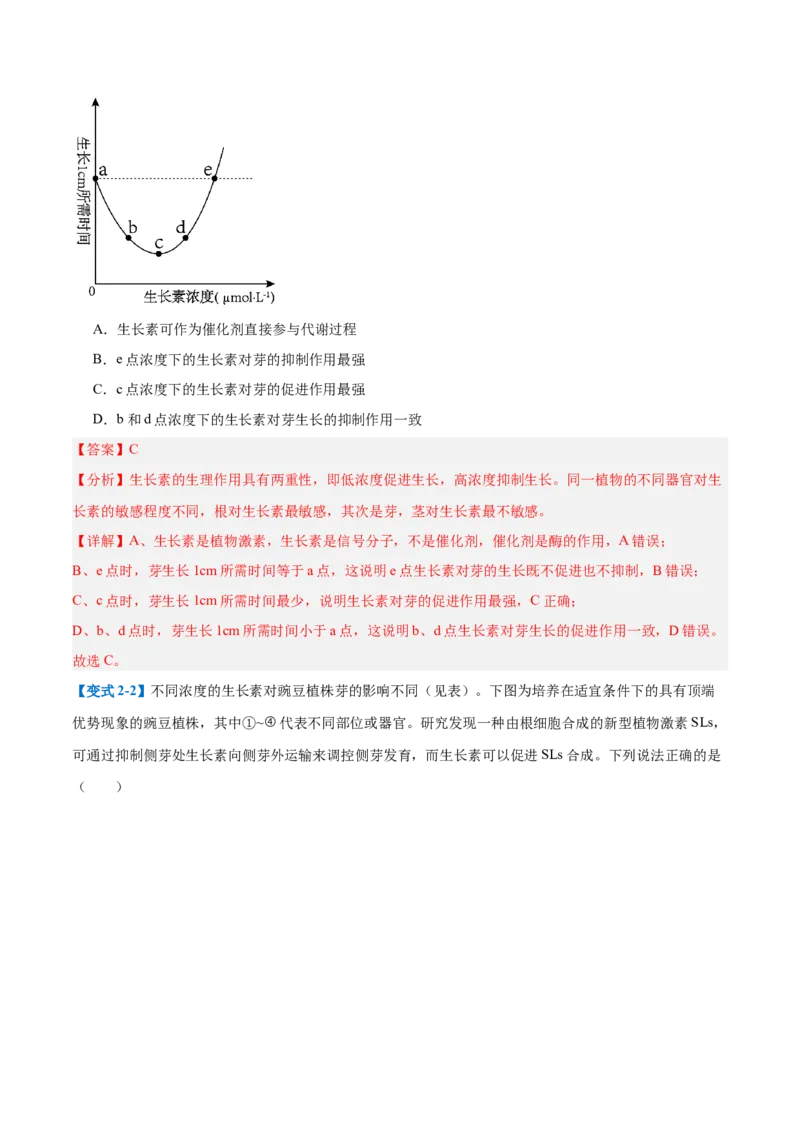 专题15植物生长调节（6大题型）（解析版）_2025年新高考资料_一轮复习_备战2025年高考生物一轮复习题型全覆盖（新高考通用）