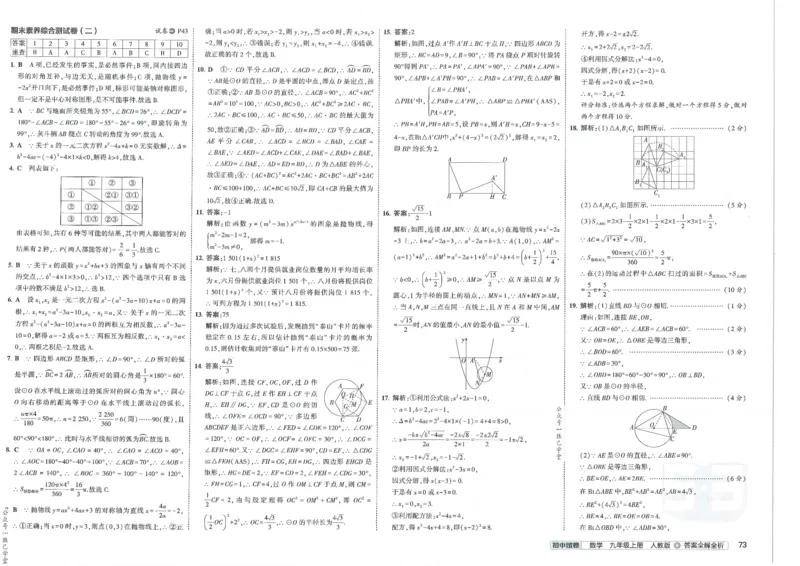 2025版53初中试卷数学人教版9年级上册_初中全科电子版试卷练习试题_初中全科《53中考试卷》2025版（多版本）_2025版53初中试卷9年级上下册人教版(1)