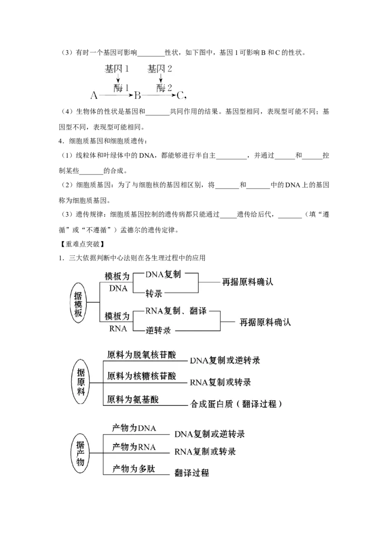 专题18基因的表达(学生版)_新高考复习资料_2023年新高考复习资料_二轮复习_增分要点2023高考生物二轮复习专题解读和分层训练291073137