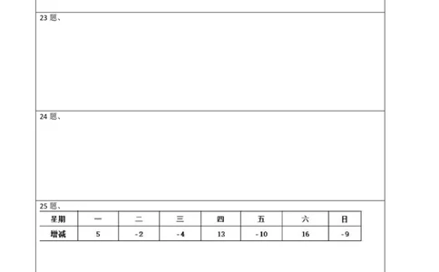 1.1正数和负数测试（答题卡）（人教版）_初中全科电子版试卷练习试题_数学_7上初中人教版数学练习、试卷24新版已更新_人教数学七年级上课时练习（109份）