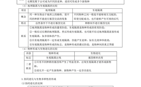 专题22生物的进化（串讲）（原卷版）_新高考复习资料_2024年新高考复习资料_一轮复习资料_完备战2024年高考生物一轮复习串讲精练（新高考专用）_串讲