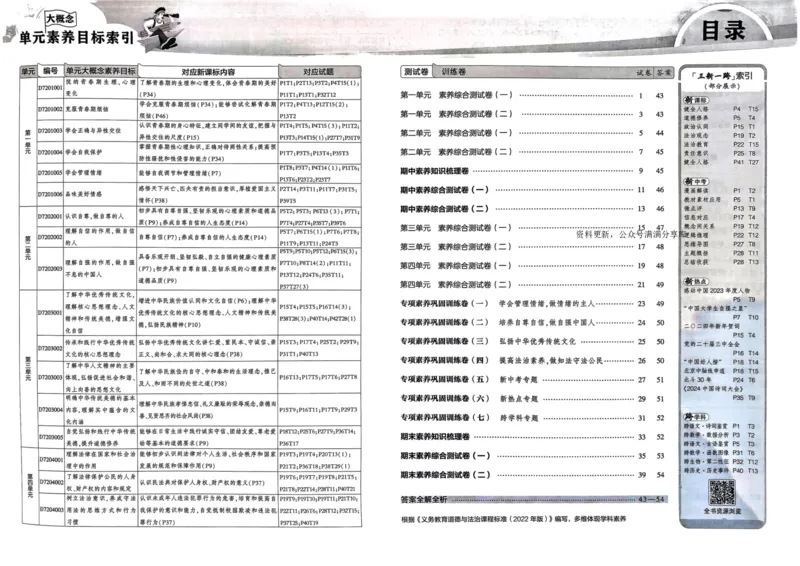 2025春53初中试卷道法人教版7年级下册_初中全科电子版试卷练习试题_初中全科《53中考试卷》2025版（多版本）_2025春53初中试卷7年级下册人教版(1)