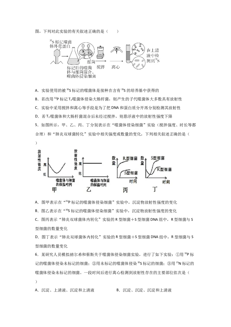 专题16_DNA是主要的遗传物质(学生版)_新高考复习资料_2023年新高考复习资料_二轮复习_增分要点2023高考生物二轮复习专题解读和分层训练291073137