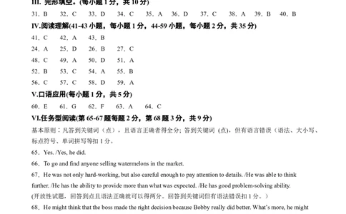 2024年中考押题预测卷02（重庆卷）-英语（参考答案）_初中全科电子版试卷练习试题_英语_2024中考模拟题英语(1)_押题预测