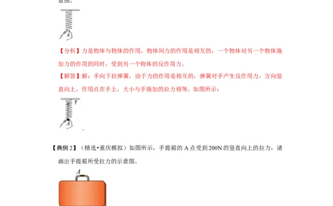 专题05几种力的作图（解析版）_初中全科电子版试卷练习试题_物理_8年级下册物理试题_人教版物理八年级下专项练习（029份）