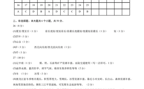 2024年中考押题预测卷02（福建卷）-地理（参考答案）_初中全科电子版试卷练习试题_地理_2024中考模拟题地理(1)_押题预测