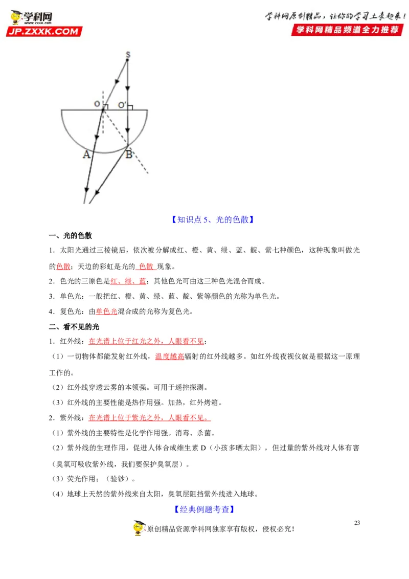 第4章光现象（解析版）_8、物理总复习_8.中考物理总复习_2022年中考复习资料_2022年中考物理一轮复习知识点梳理与针对性分层训练（人教版）265897621