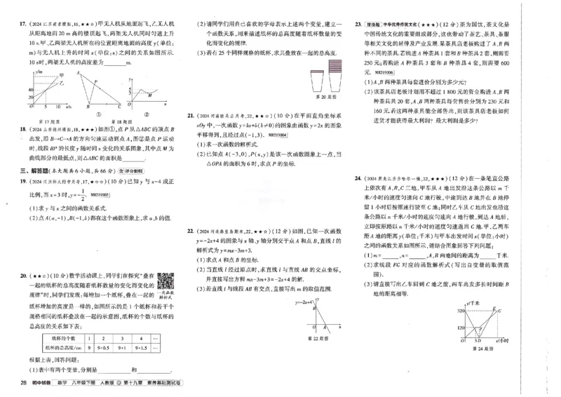 2025春53初中试卷数学人教版8年级下册_初中全科电子版试卷练习试题_初中全科《53中考试卷》2025版（多版本）_2025春53初中试卷8年级下册人教版(1)