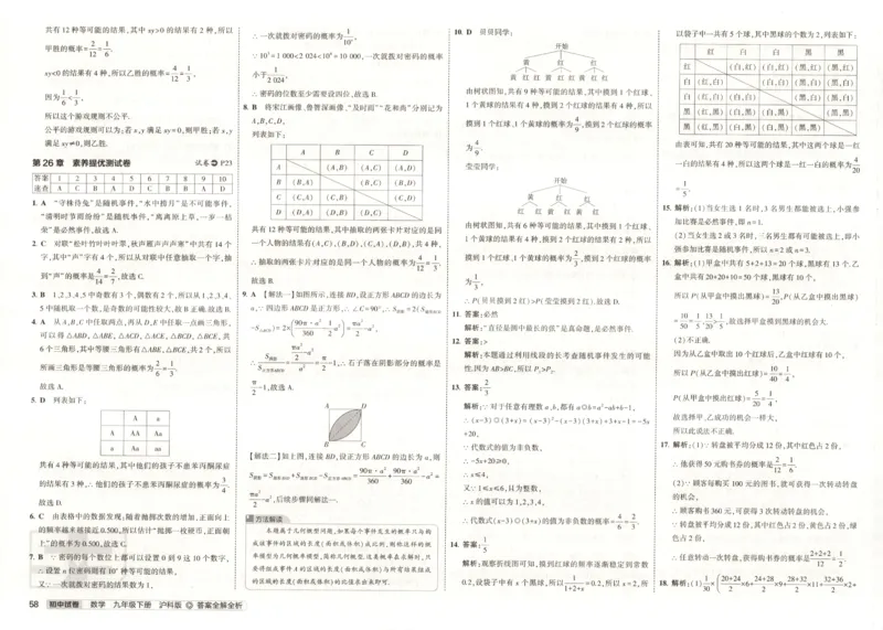 2025春53初中试卷数学沪科版9年级下册_初中全科电子版试卷练习试题_初中全科《53中考试卷》2025版（多版本）_2025春53初中试卷数学、物理沪科版89年级下册(1)