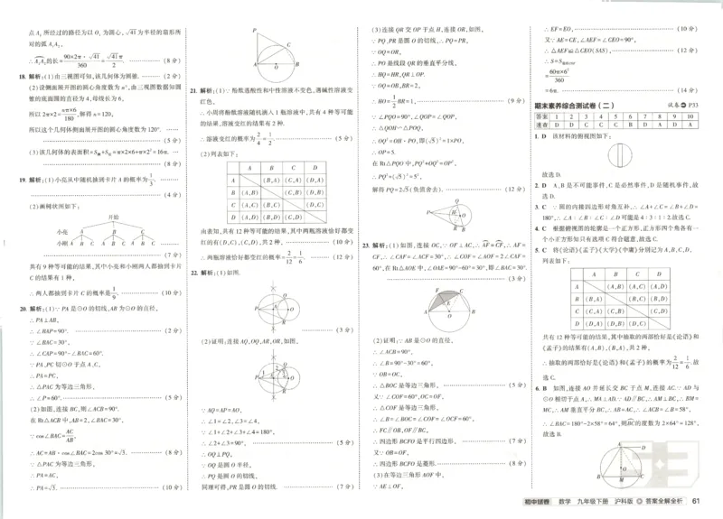 2025春53初中试卷数学沪科版9年级下册_初中全科电子版试卷练习试题_初中全科《53中考试卷》2025版（多版本）_2025春53初中试卷数学、物理沪科版89年级下册(1)