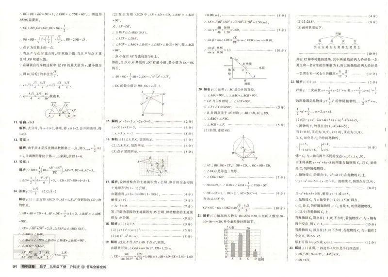 2025春53初中试卷数学沪科版9年级下册_初中全科电子版试卷练习试题_初中全科《53中考试卷》2025版（多版本）_2025春53初中试卷数学、物理沪科版89年级下册(1)