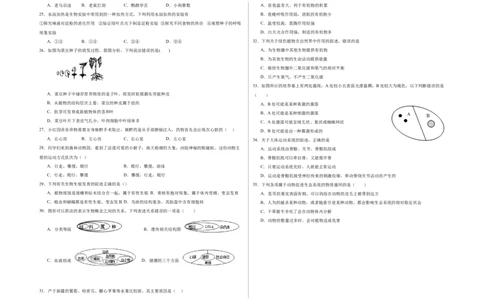 2024年中考押题预测卷02（海南卷）-生物（考试版A3）_初中全科电子版试卷练习试题_生物_2024中考模拟题生物(1)_押题预测