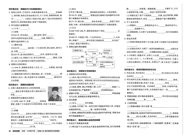 2025春53初中试卷历史人教版7年级下册_初中全科电子版试卷练习试题_初中全科《53中考试卷》2025版（多版本）_2025春53初中试卷7年级下册人教版(1)