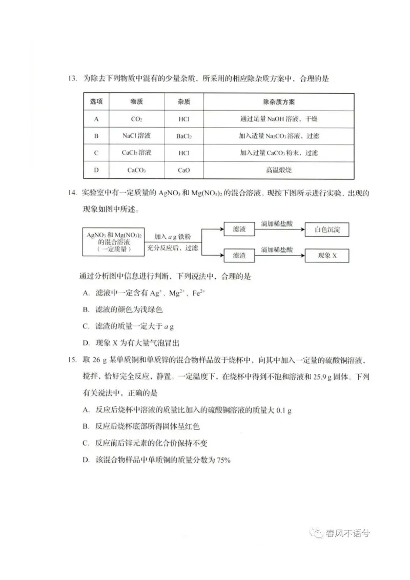 2022济南化学试卷(图片版)_山东历年中考真题_山东省历年中考真题2013~2024_初中化学历年真题（2013-2024）