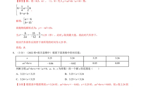 专题22.11二次函数章末题型过关卷（人教版）（解析版）_初中全科电子版试卷练习试题_数学_9上初中人教版数学练习、试卷_人教数学九年级上专项练习（028份）