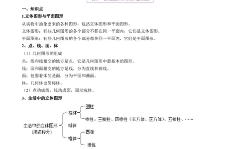 4.1几何图形讲练（解析版）（人教版）_初中全科电子版试卷练习试题_数学_7上初中人教版数学练习、试卷24新版已更新_人教数学七年级上课时练习（109份）