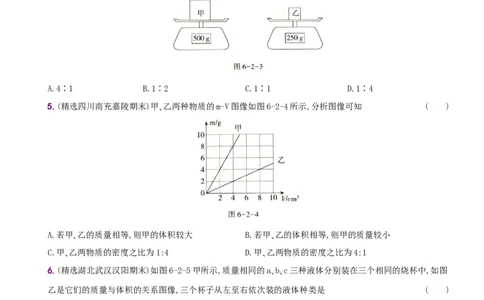6.2密度－八年级物理上册新视角培优集训（人教版）_初中全科电子版试卷练习试题_物理_8年级上册物理试题_人教版物理八年级上课时练习（104份）_课时练习第3套26