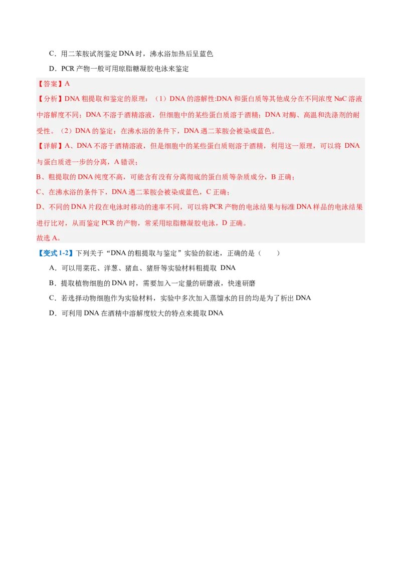 专题19基因工程与生物技术安全（10大题型）（解析版）_2025年新高考资料_一轮复习_备战2025年高考生物一轮复习题型全覆盖（新高考通用）