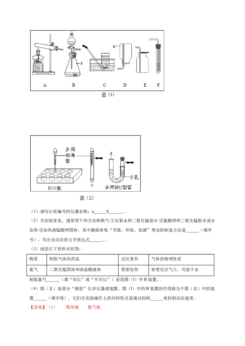 专练04（重点实验15题）（解析版）_初中全科电子版试卷练习试题_化学_9年级上下册化学试题_9年级上试题_人教化学九年级上专项练习（022份）