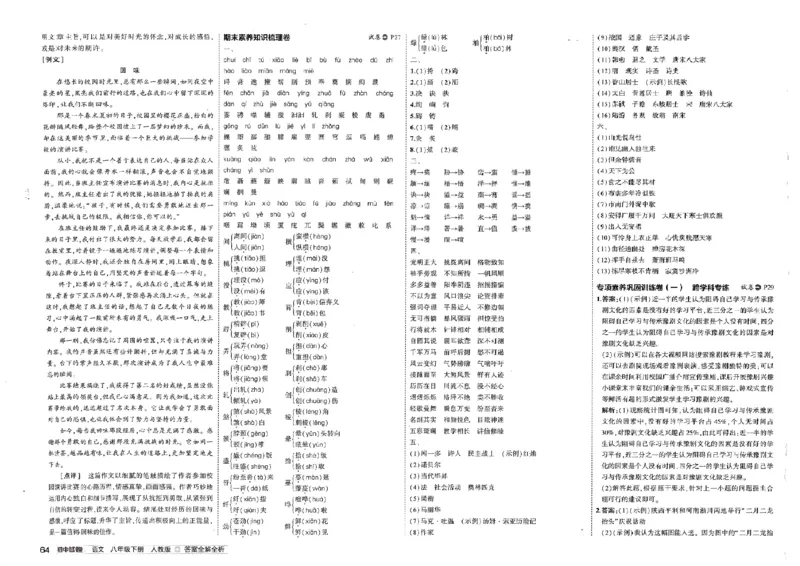 2025春53初中试卷语文人教版8年级下册_初中全科电子版试卷练习试题_初中全科《53中考试卷》2025版（多版本）_2025春53初中试卷8年级下册人教版(1)