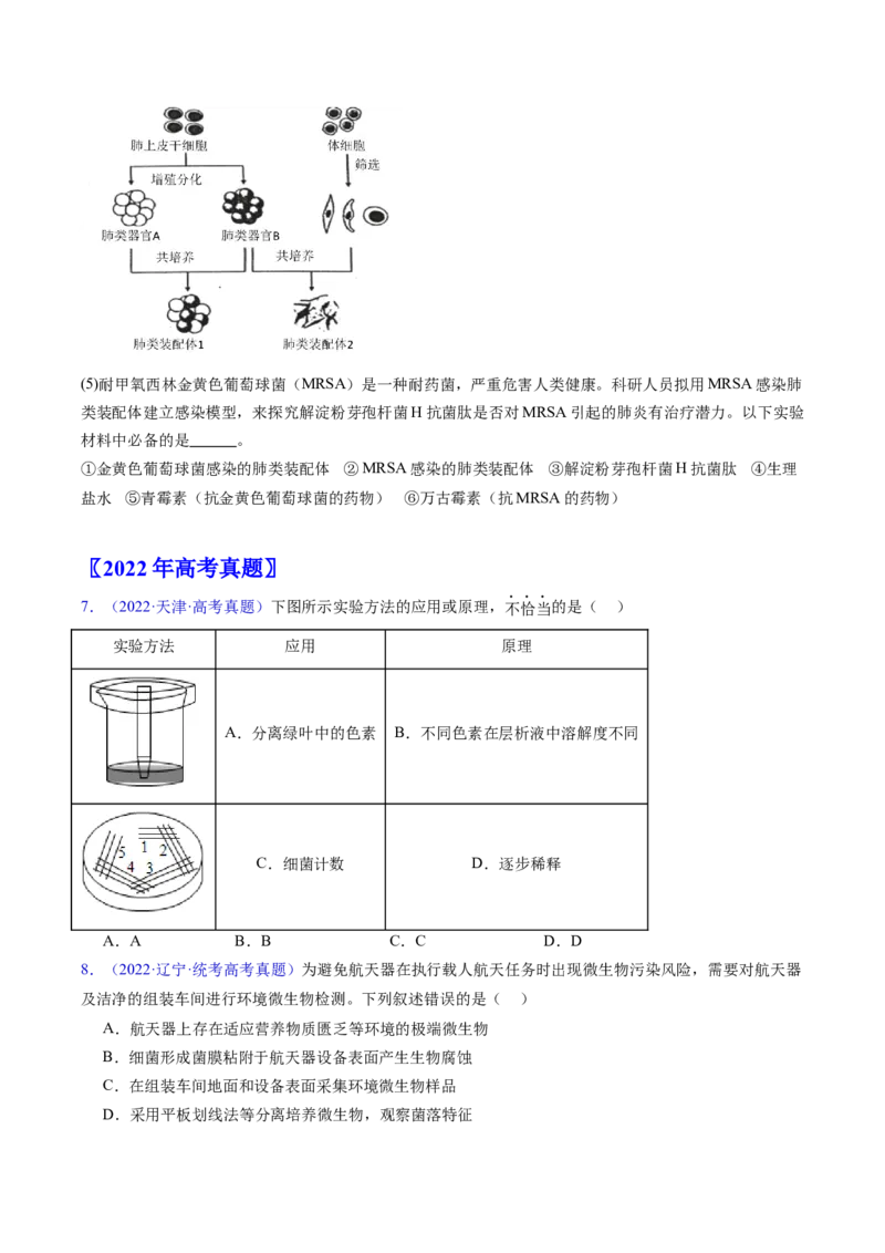 专题19发酵工程-学易金卷：五年（2019-2023）高考生物真题分项汇编（全国通用）（原卷版）_通用版（老高考）复习资料_2024年复习资料
