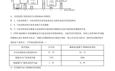 专题20实验与探究-2021年高考生物真题与模拟题分类训练（学生版）_新高考复习资料_2023年新高考复习资料_一轮复习_2023年新高考大一轮复习讲义_赠2021年高考生物真题与模拟题分类训练