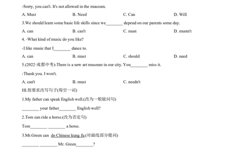 专题06语法精讲精练（学生版）-七年级下册期中考试复习宝典（人教版）_初中全科电子版试卷练习试题_英语_7年级下册-初中人教版英语_人教英语七年级下培优专题