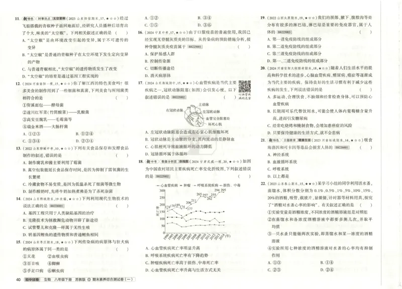 2025春53初中试卷生物苏教版8年级下册(1)_初中全科电子版试卷练习试题_初中全科《53中考试卷》2025版（多版本）