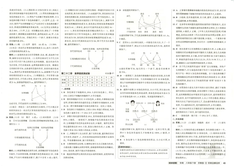 2025春53初中试卷生物苏教版8年级下册(1)_初中全科电子版试卷练习试题_初中全科《53中考试卷》2025版（多版本）