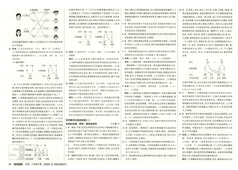 2025春53初中试卷生物苏教版8年级下册(1)_初中全科电子版试卷练习试题_初中全科《53中考试卷》2025版（多版本）