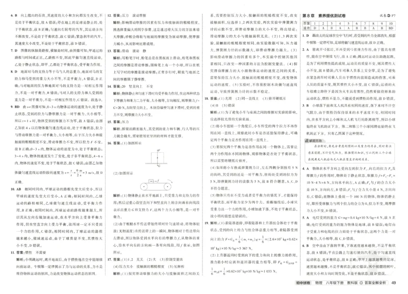 2025春53初中试卷物理教科版8年级下册(1)_初中全科电子版试卷练习试题_初中全科《53中考试卷》2025版（多版本）