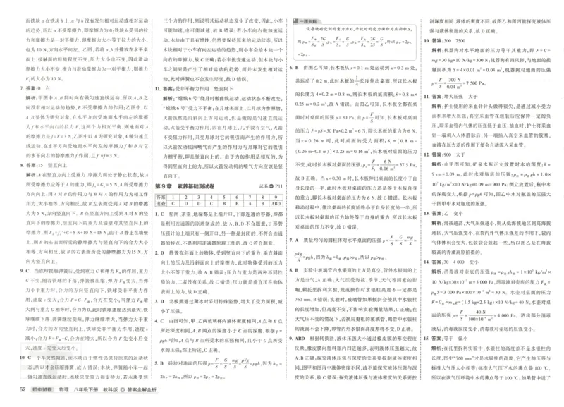 2025春53初中试卷物理教科版8年级下册(1)_初中全科电子版试卷练习试题_初中全科《53中考试卷》2025版（多版本）