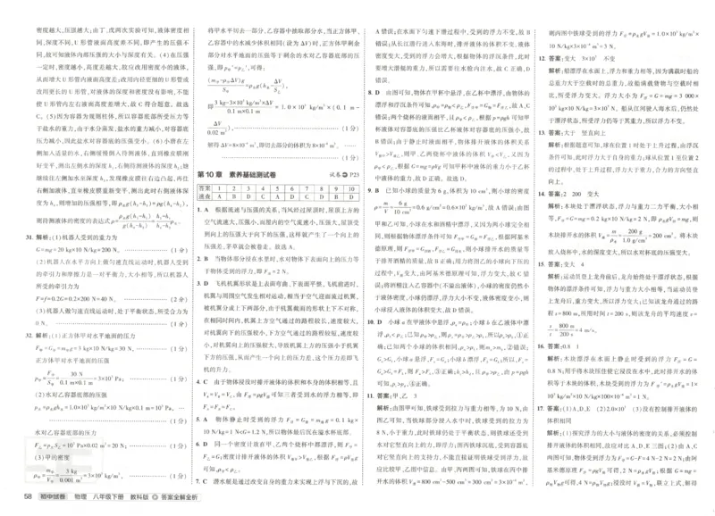 2025春53初中试卷物理教科版8年级下册(1)_初中全科电子版试卷练习试题_初中全科《53中考试卷》2025版（多版本）