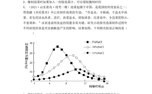 专题15发酵技术与微生物的实验室培养（原卷版）_新高考复习资料_2024年新高考复习资料_一轮复习资料_完备战2024年高考生物一轮复习重难点突破讲解与训练（新教材）
