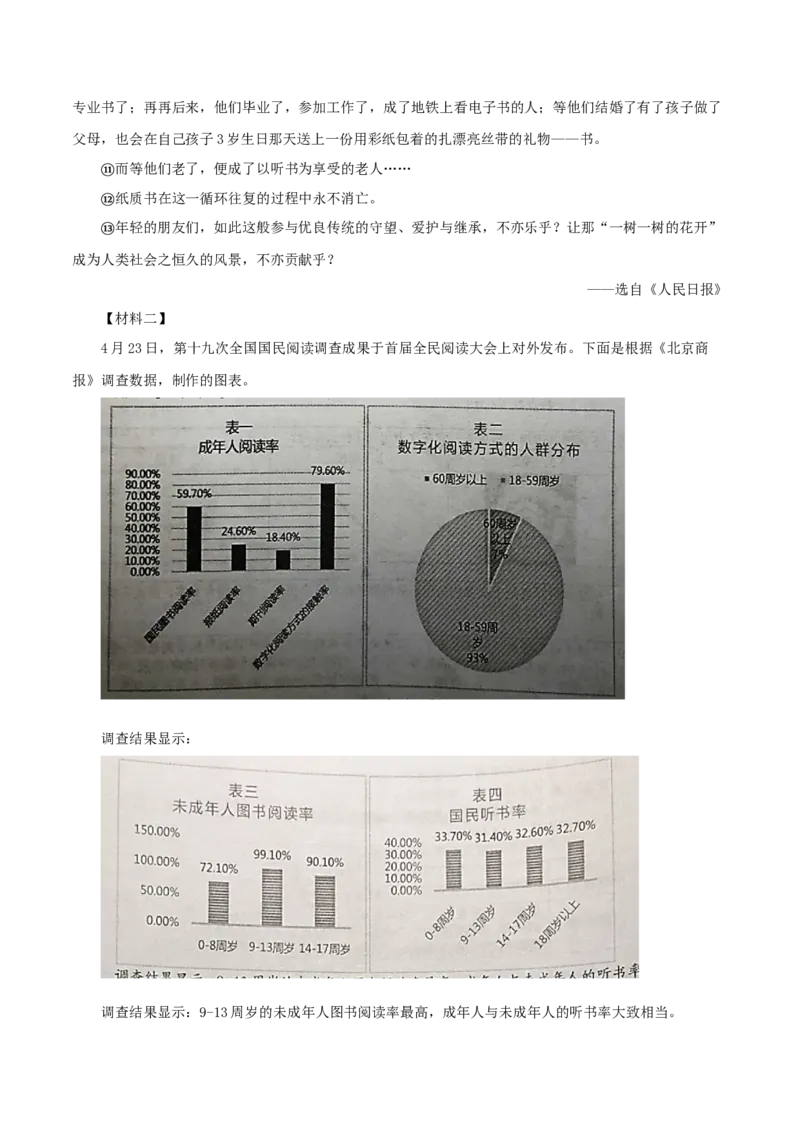 专题13：非连续性阅读（专题过关）-七年级语文下学期（部编版）（原卷版）_初中全科电子版试卷练习试题_语文_7下初中部编版语文练习、试卷_部编语文七年级下专项练习（021份）