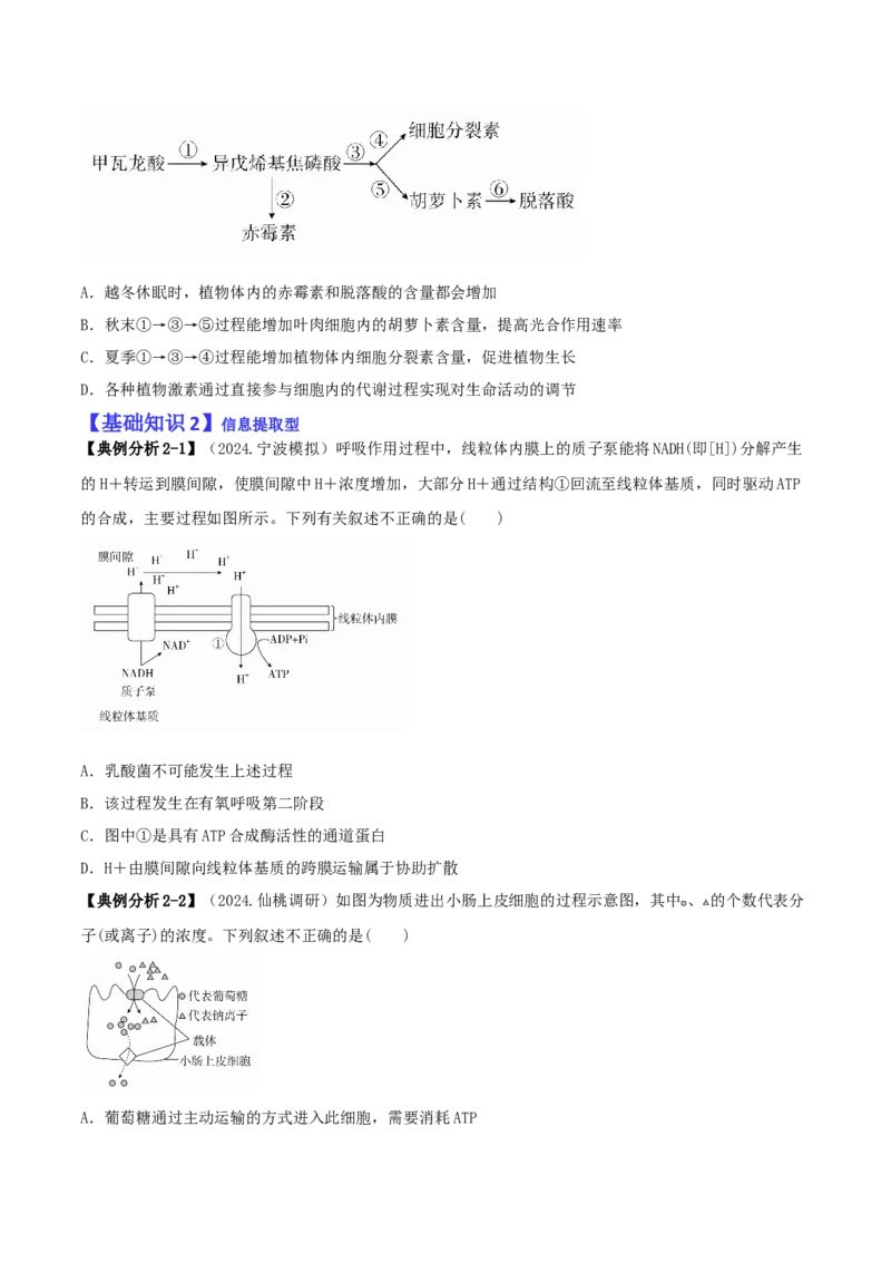 专题14选择题必刷（5大题型）（原卷版）_2025年新高考资料_二轮复习_2025年高考生物二轮热点题型归纳与变式演练（新高考通用）3404350_专题14选择题必刷（5大题型）
