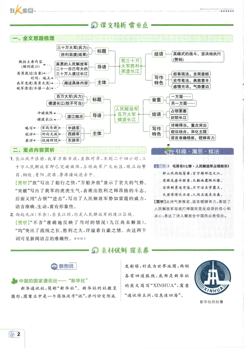 2025版《初中必刷题》语文RJ8上-狂K重点_初中全科电子版试卷练习试题_25初中必刷题_2025版《初中必刷题》语文RJ8上