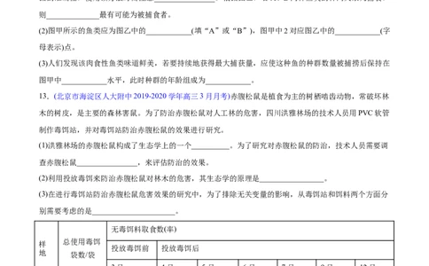 专题17种群、群落-2020年高考真题和模拟题生物分项汇编（学生版）_新高考复习资料_2022年新高考复习资料_2022年一轮复习最新版_1.2022年高考生物一轮复习全国通用版
