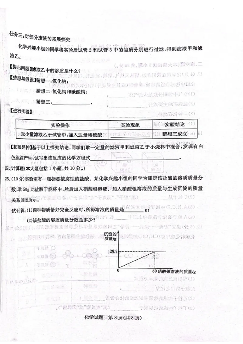 2023滨州化学试卷(PDF版)_山东历年中考真题_山东省历年中考真题2013~2024_初中化学历年真题（2013-2024）