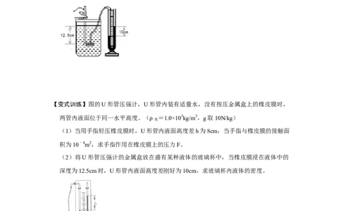 专题08计算浮力的几种方法（原卷版）_初中全科电子版试卷练习试题_物理_8年级下册物理试题_人教版物理八年级下专项练习（029份）