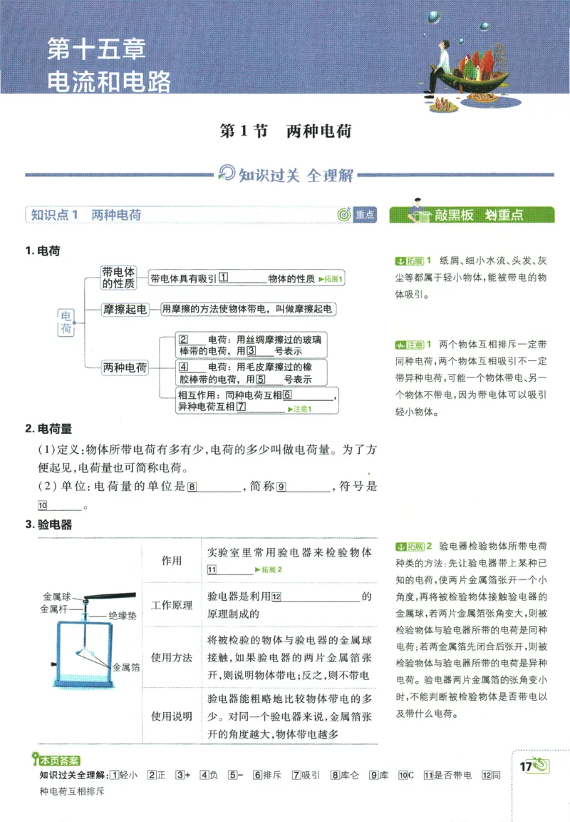 2025版《初中必刷题》物理RJ9上-狂K重点_初中全科电子版试卷练习试题_25初中必刷题_2025版《初中必刷题》物理RJ9上