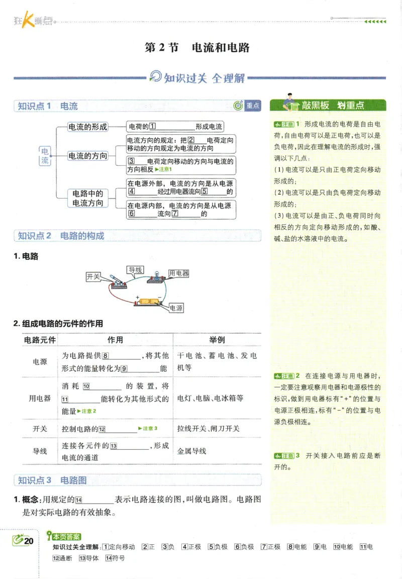 2025版《初中必刷题》物理RJ9上-狂K重点_初中全科电子版试卷练习试题_25初中必刷题_2025版《初中必刷题》物理RJ9上