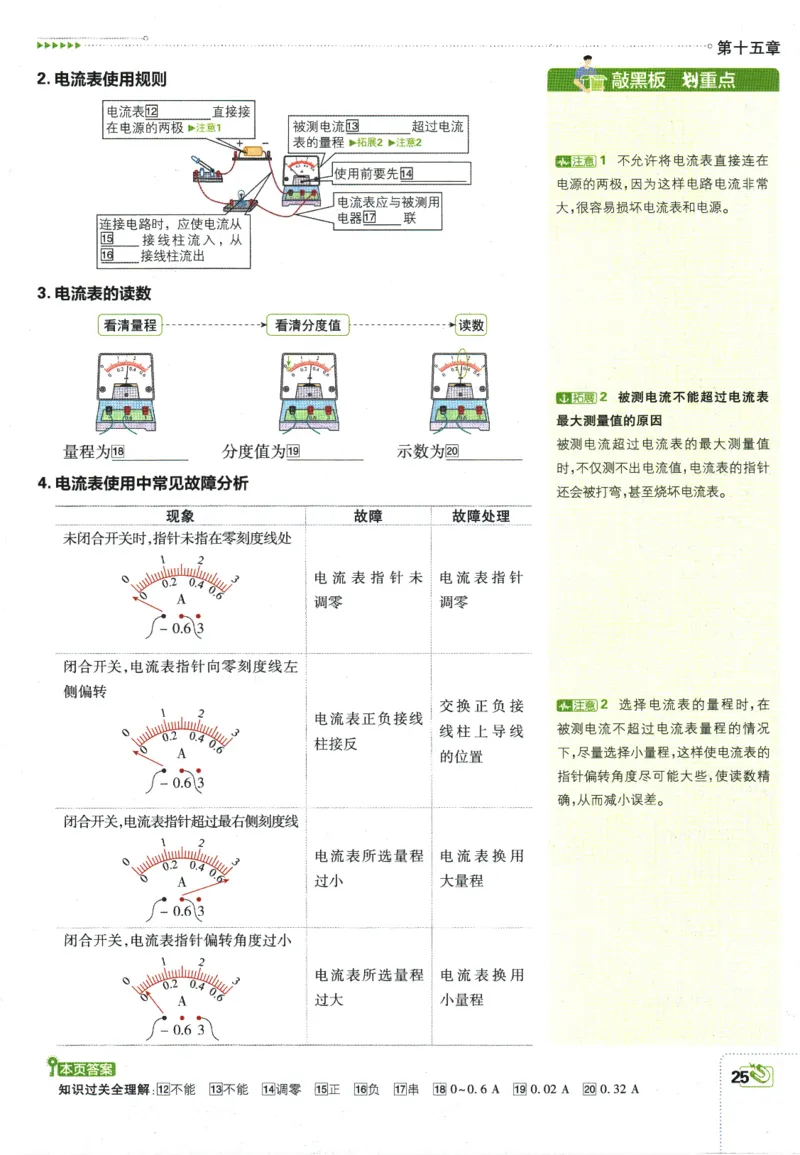 2025版《初中必刷题》物理RJ9上-狂K重点_初中全科电子版试卷练习试题_25初中必刷题_2025版《初中必刷题》物理RJ9上