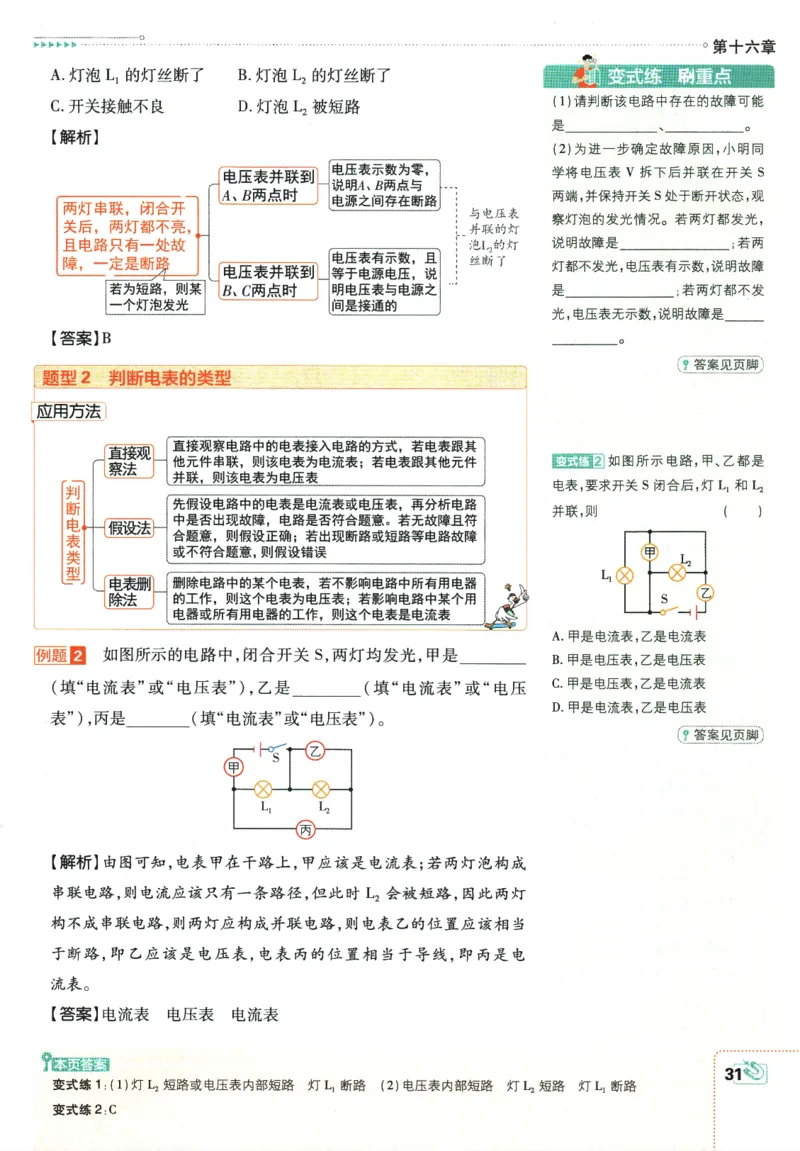 2025版《初中必刷题》物理RJ9上-狂K重点_初中全科电子版试卷练习试题_25初中必刷题_2025版《初中必刷题》物理RJ9上