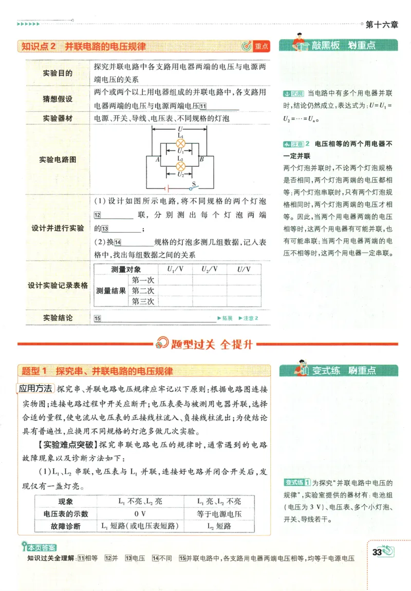 2025版《初中必刷题》物理RJ9上-狂K重点_初中全科电子版试卷练习试题_25初中必刷题_2025版《初中必刷题》物理RJ9上