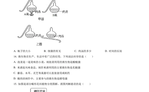 05八年级下学期期末生物试题（原卷版）_初中全科电子版试卷练习试题_生物_生物8下练习_人教生物8年级下期末试卷12份