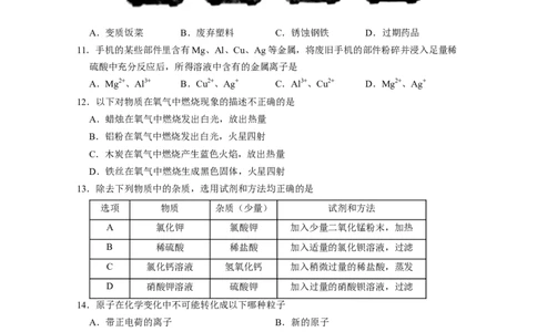 2020山东淄博化学试卷+答案+解析(word整理版)_山东历年中考真题_山东省历年中考真题2013~2024_初中化学历年真题（2013-2024）