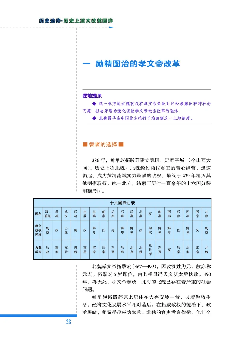 人民版高中历史选修1-历史上重大改革回眸_高中电子课本_最新版高中全科高清电子课本_8高中历史课本_人民版高中历史